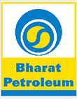 "Bharat Petroleum BPCL logo with blue and yellow design"