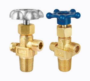 Carbon Dioxide (CO2) hand wheel type valve in industrial setting